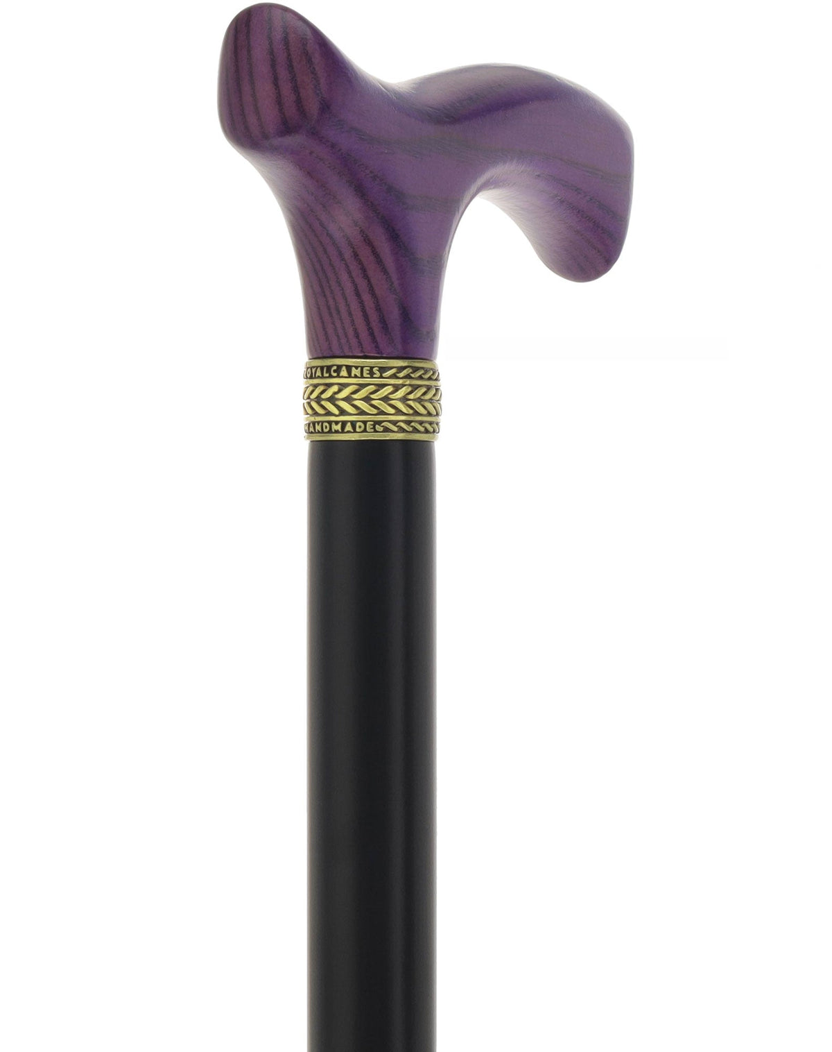 Fritz Comfort Handle - Standard Size (Purple, Black, Pewter Collar)