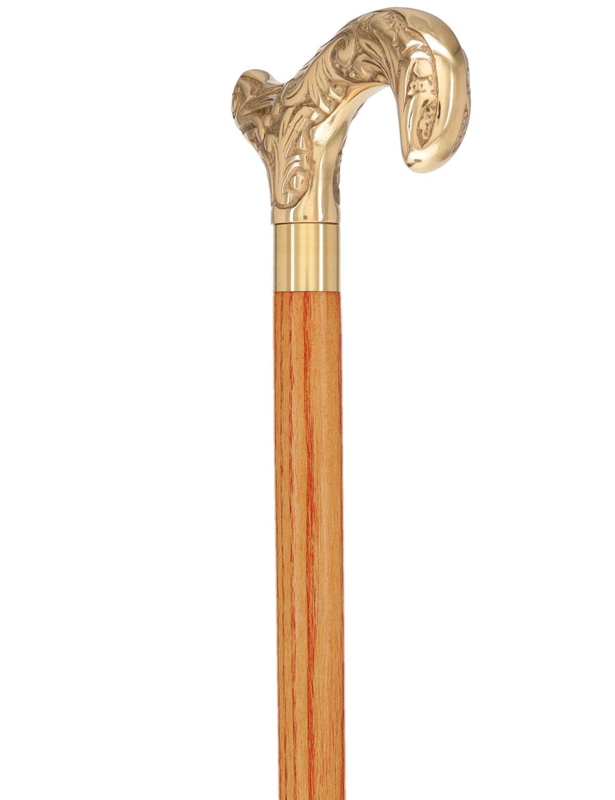 Premium Brass Derby Handle Cane: Stained Custom Color Shaft