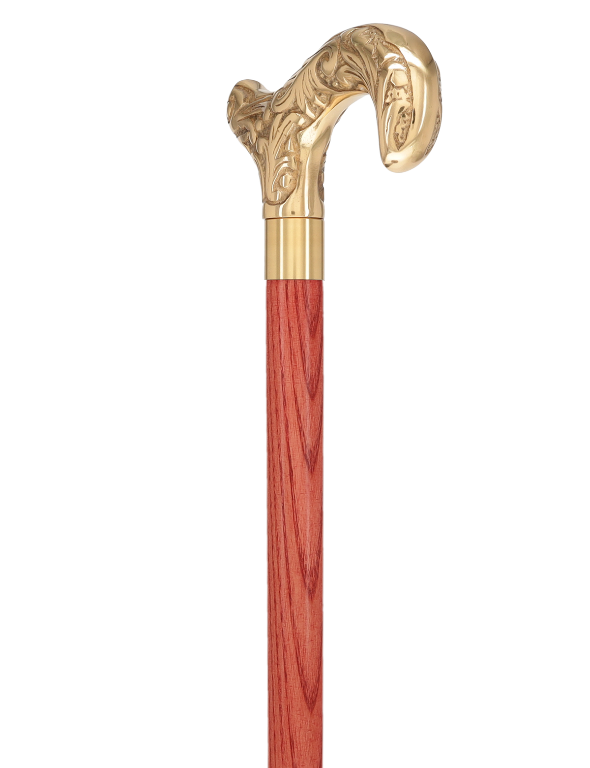 Premium Brass Derby Handle Cane: Stained Custom Color Shaft