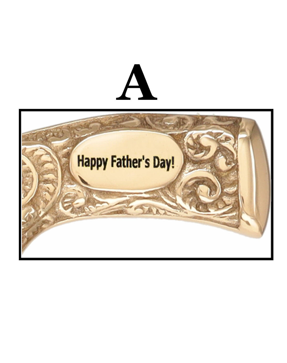Father's Day Engraved Premium Brass Fritz Handle Walking Cane