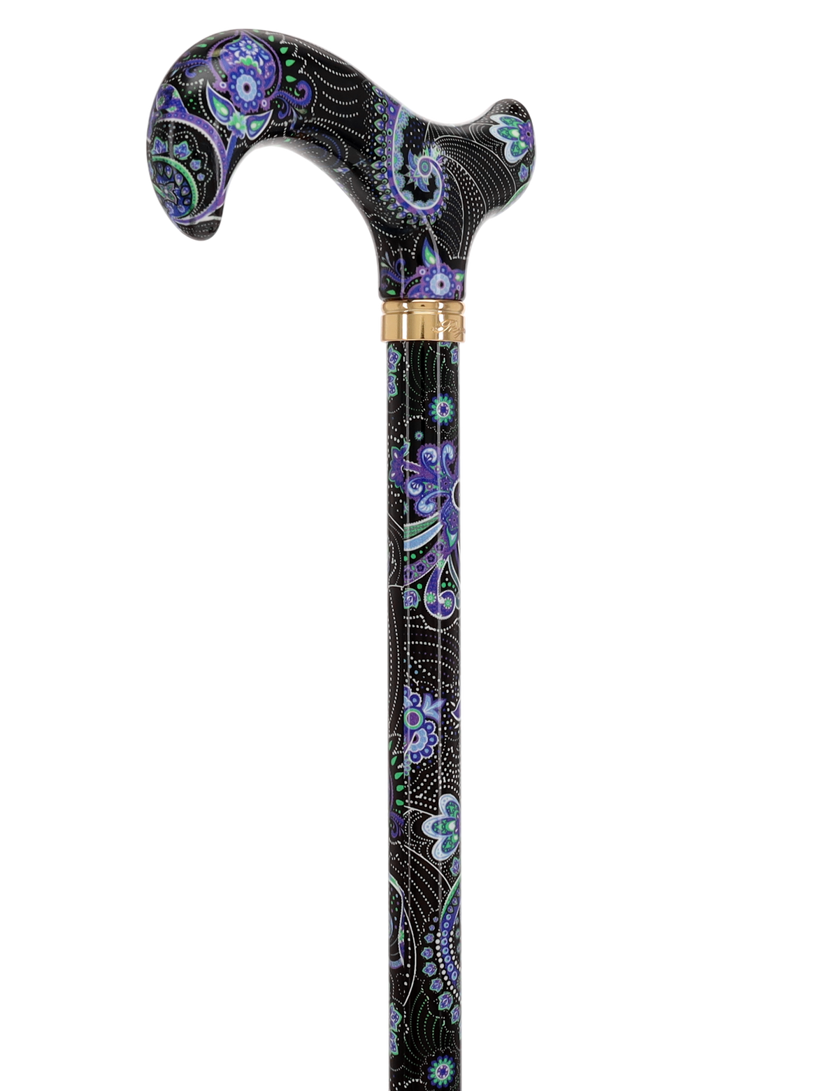 Purple Majesty: Designer Adjustable Cane w/ Patterned Handle