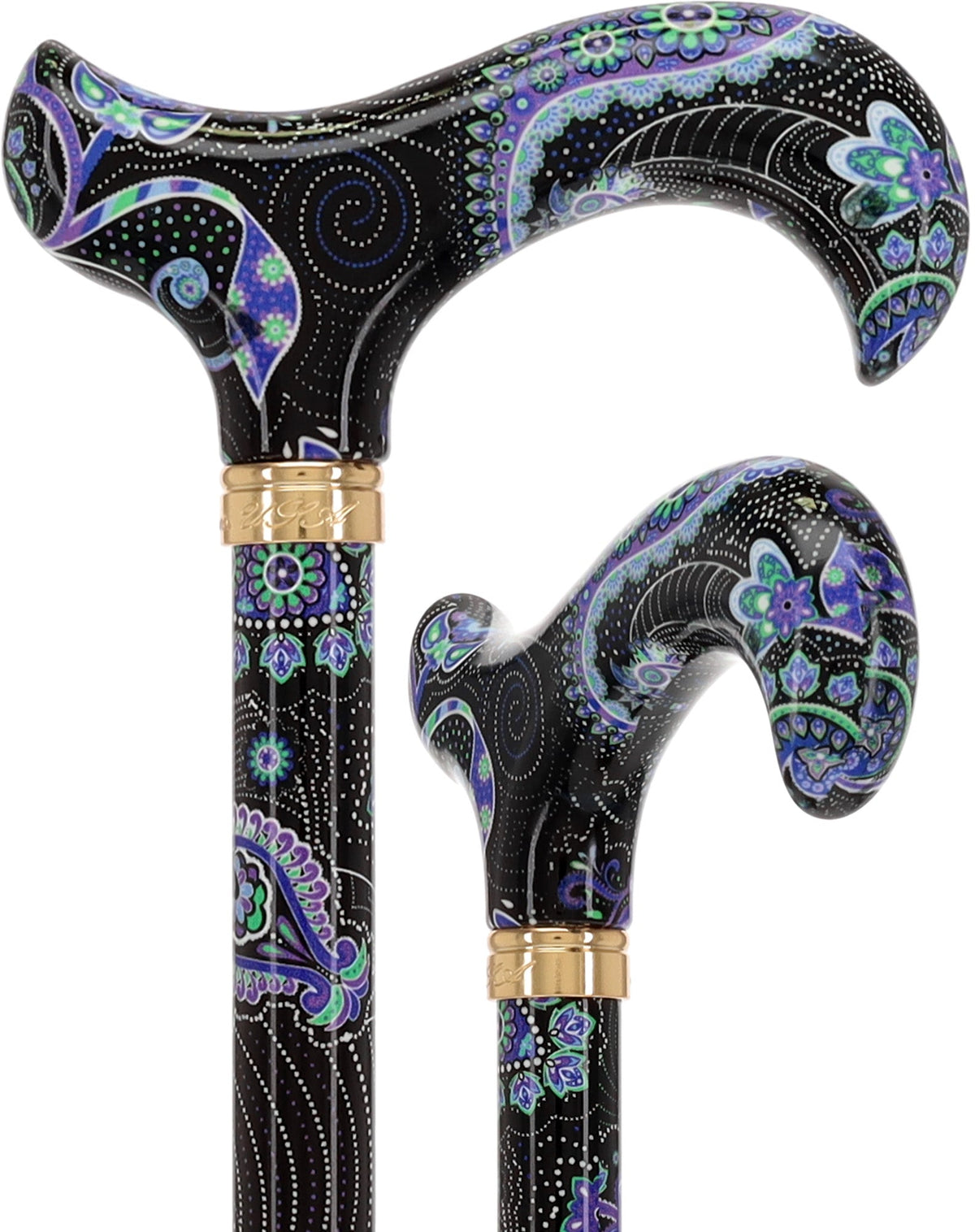 Purple Majesty: Designer Adjustable Cane w/ Patterned Handle