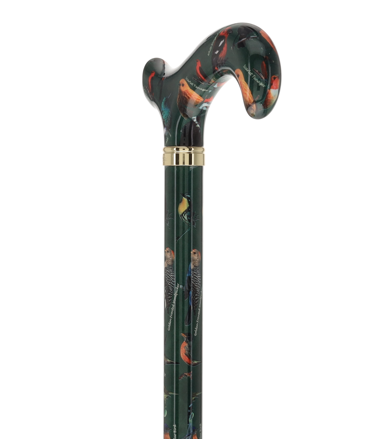 American Songbird: Designer Adjustable Cane w/ Patterned Handle