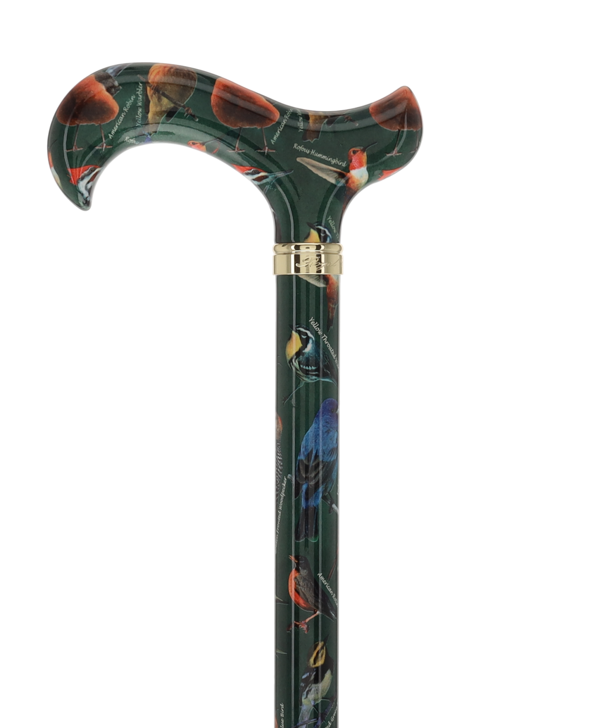 American Songbird: Designer Adjustable Cane w/ Patterned Handle