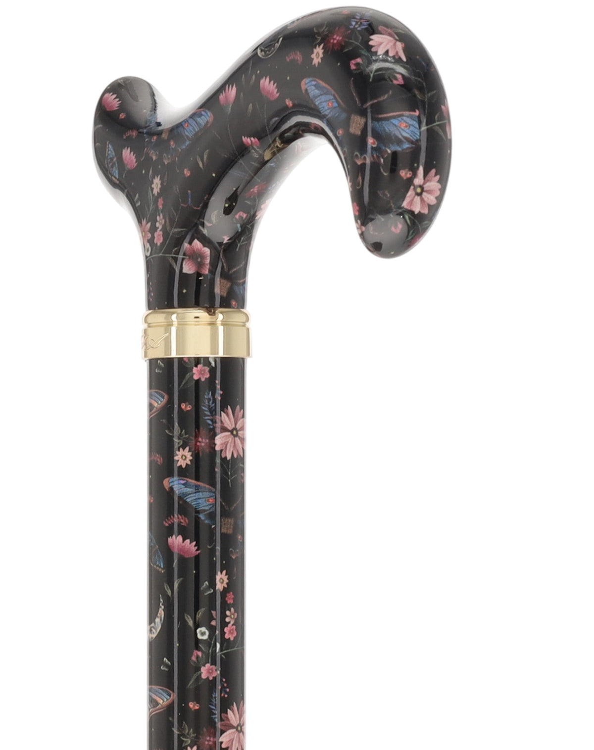 The Night Garden Designer Cane: Patterned Derby Handle