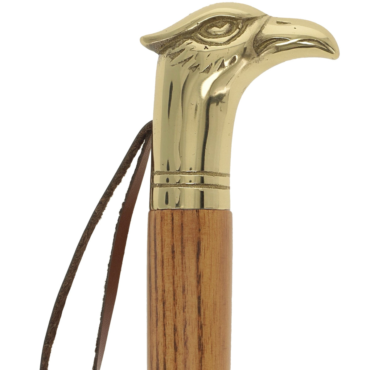 Shoe Horn Elegance: Brass Eagle Head, Durable Ash Wood Handle