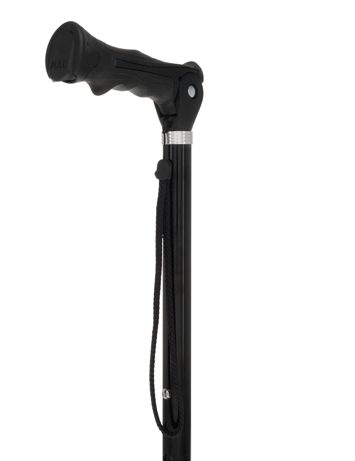 Black Adjustable Walking Hiking Staff