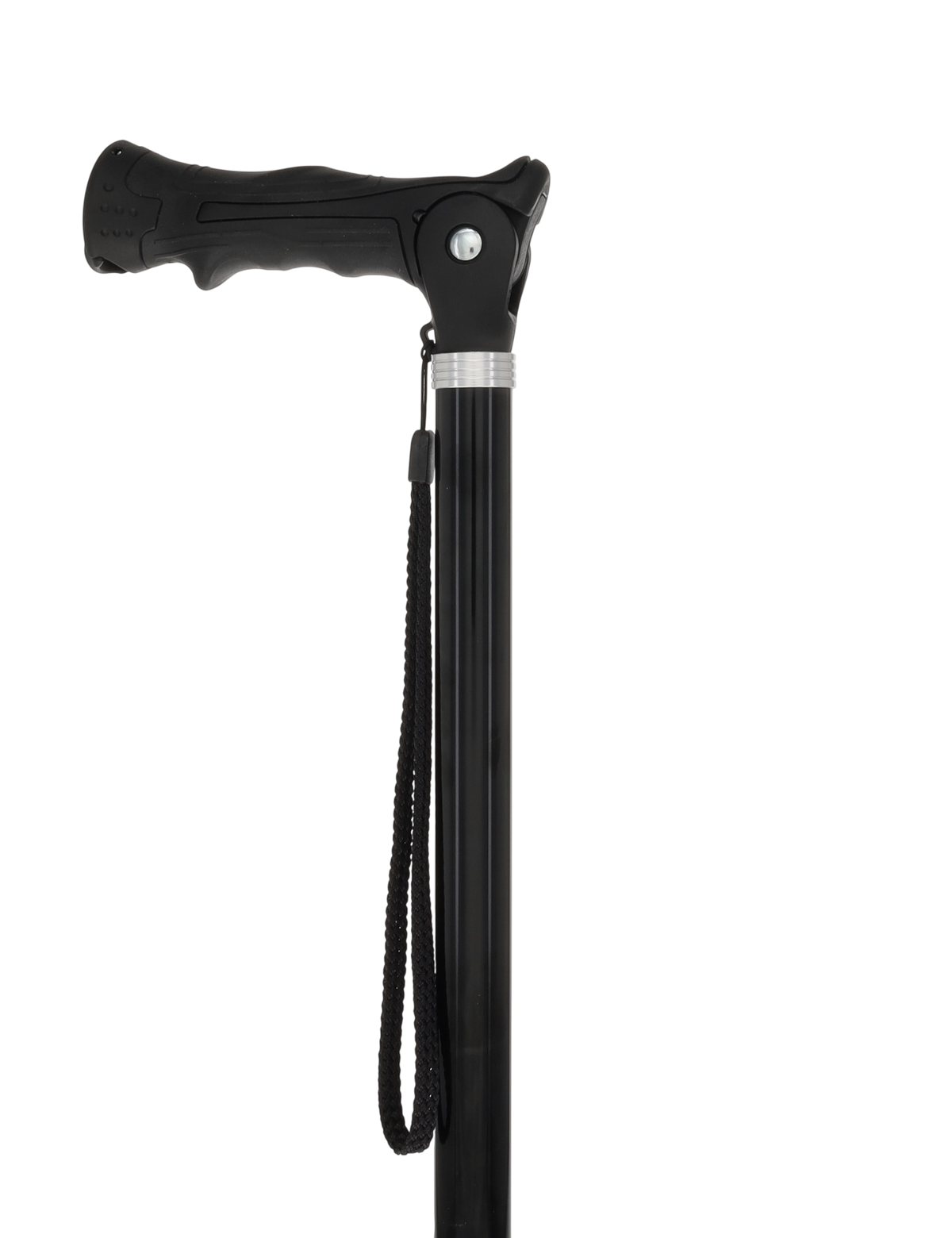 Black Adjustable Walking Hiking Staff