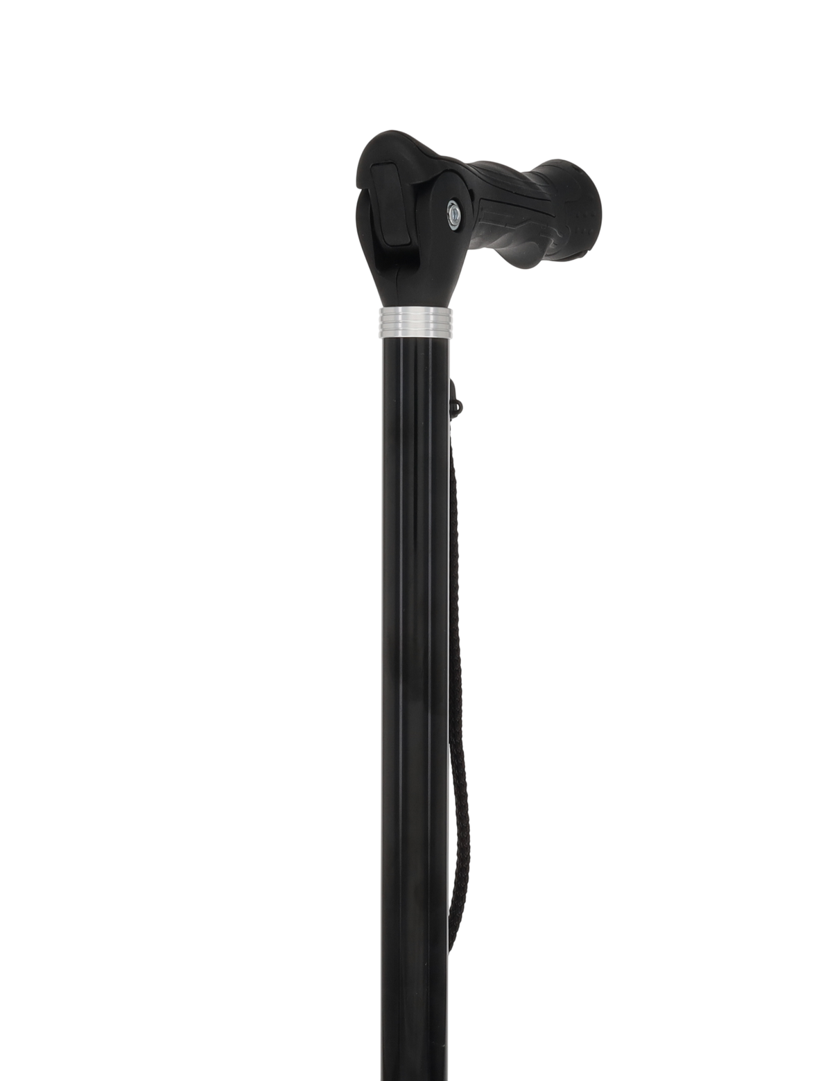 Black Adjustable Walking Hiking Staff