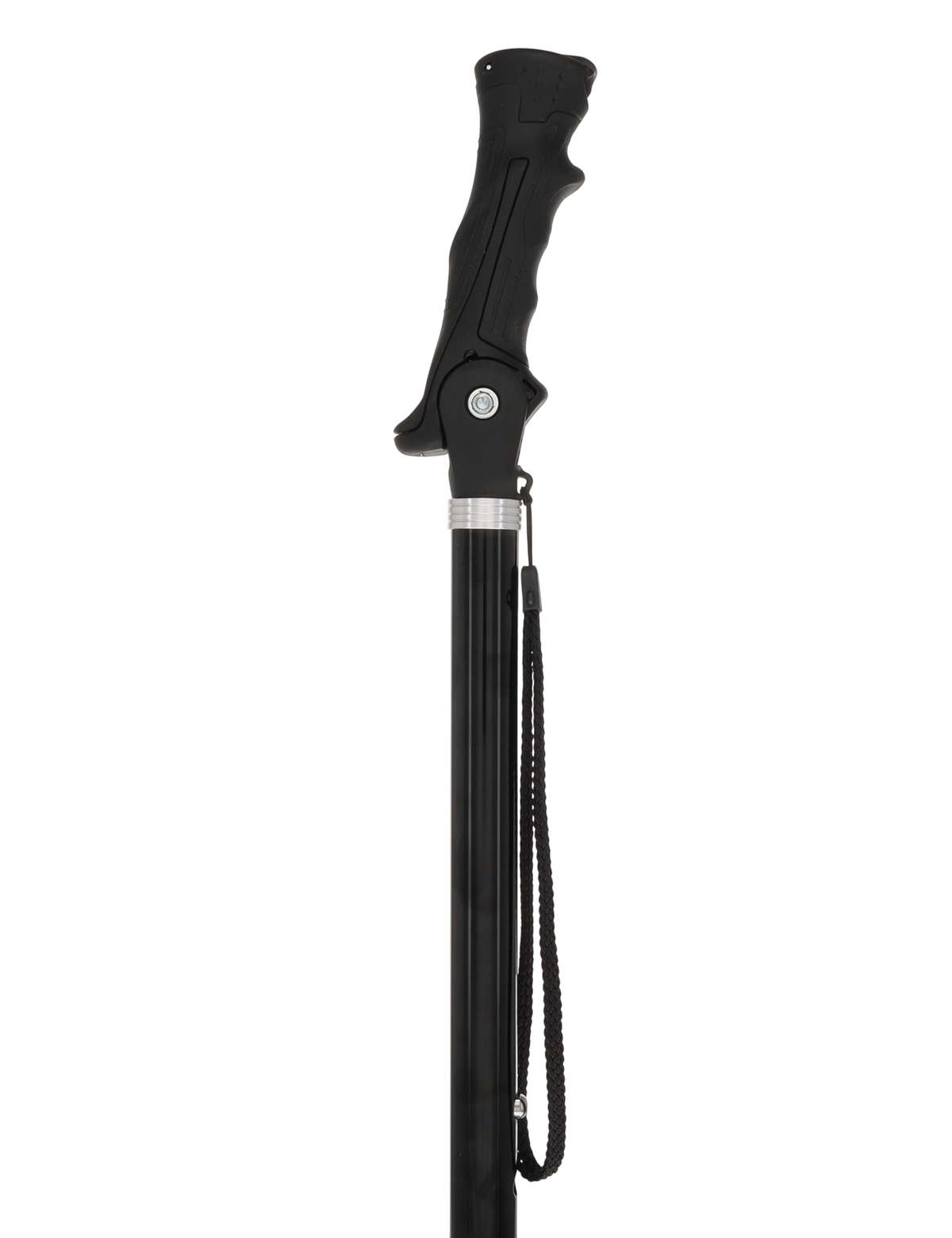 Black Adjustable Walking Hiking Staff