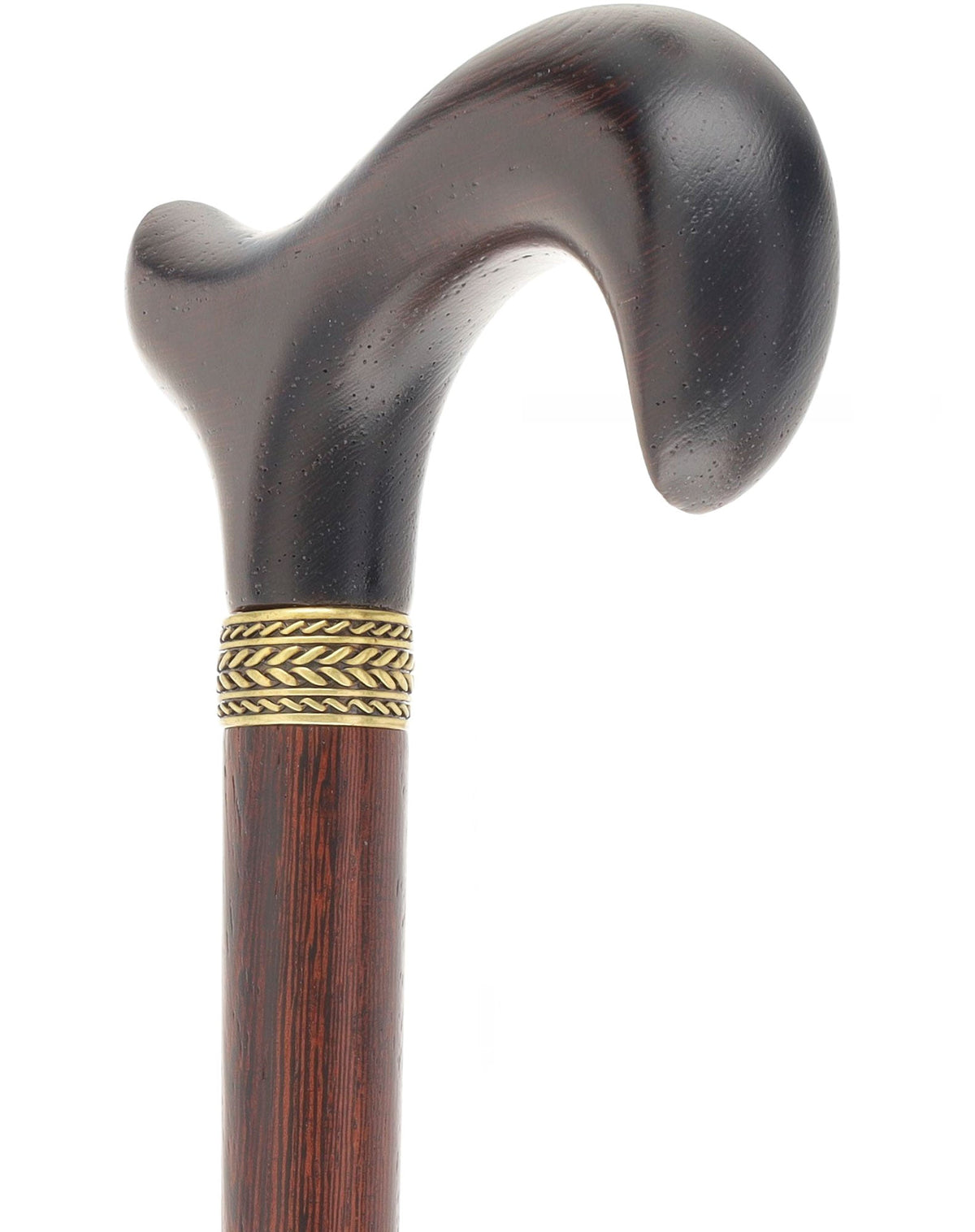Luxury 3-Piece Folding - Wenge Pewter Collar Derby Cane