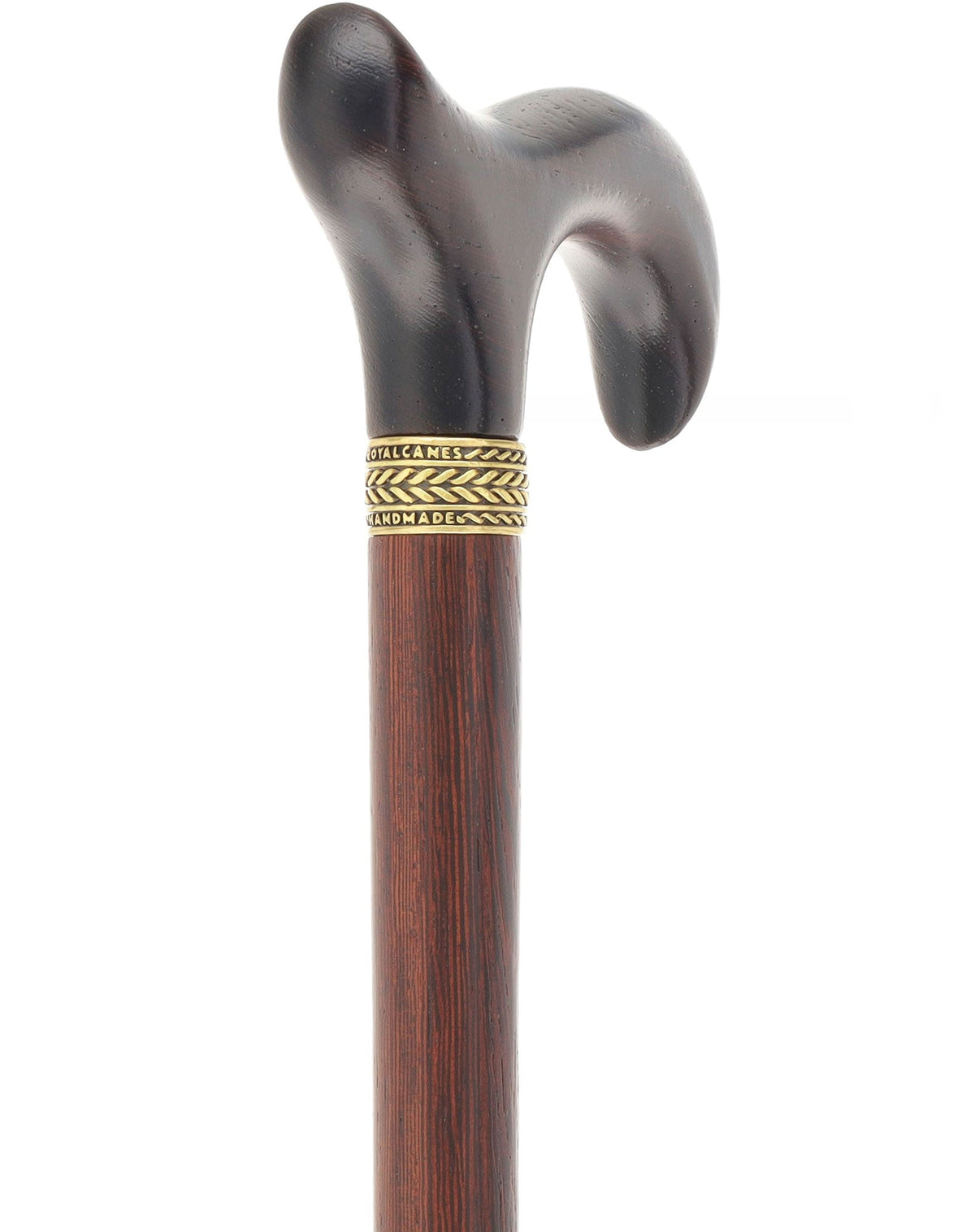 Luxury 3-Piece Folding - Wenge Pewter Collar Derby Cane