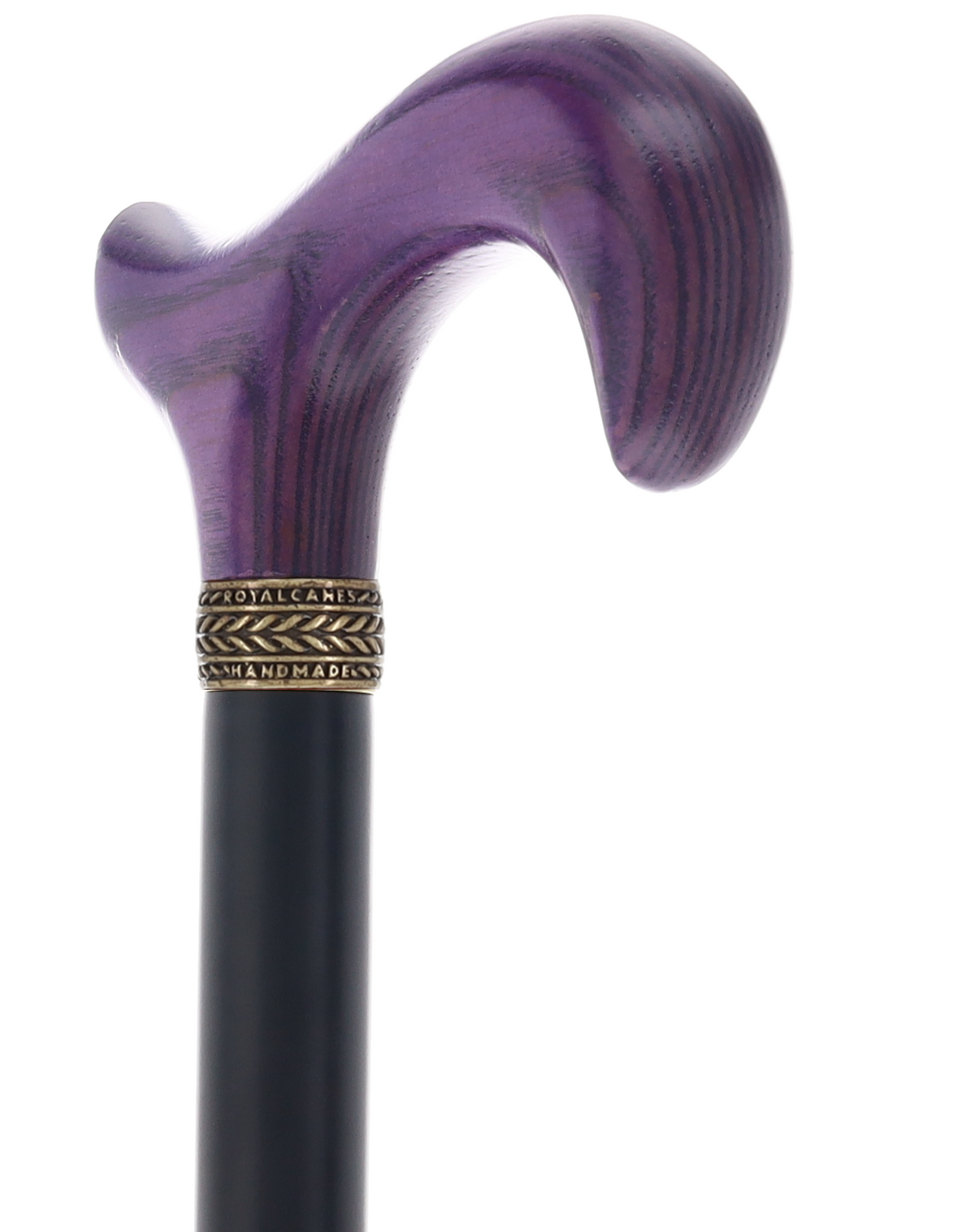 Derby Handle Standard Size (Purple, Black, Pewter Collar)