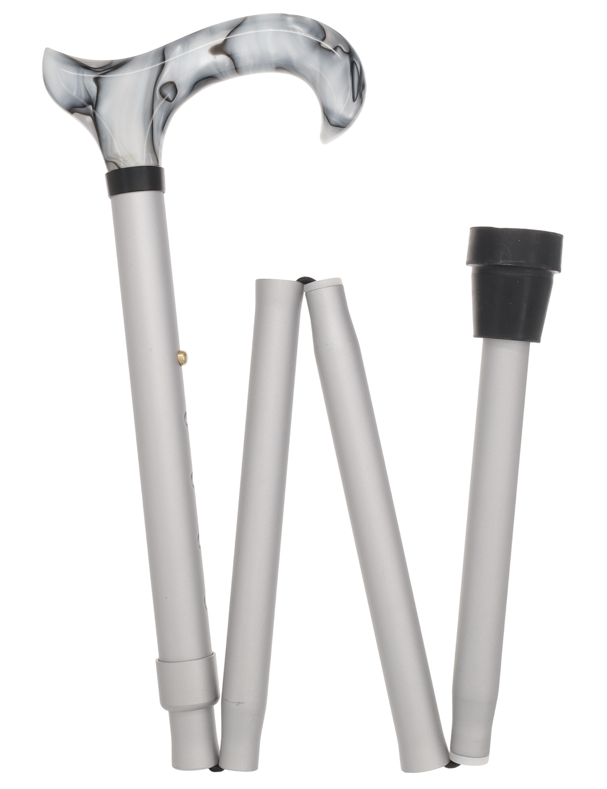 Stunning Acrylic Grey Folding Pearlz Cane-Adjustable & Foldable