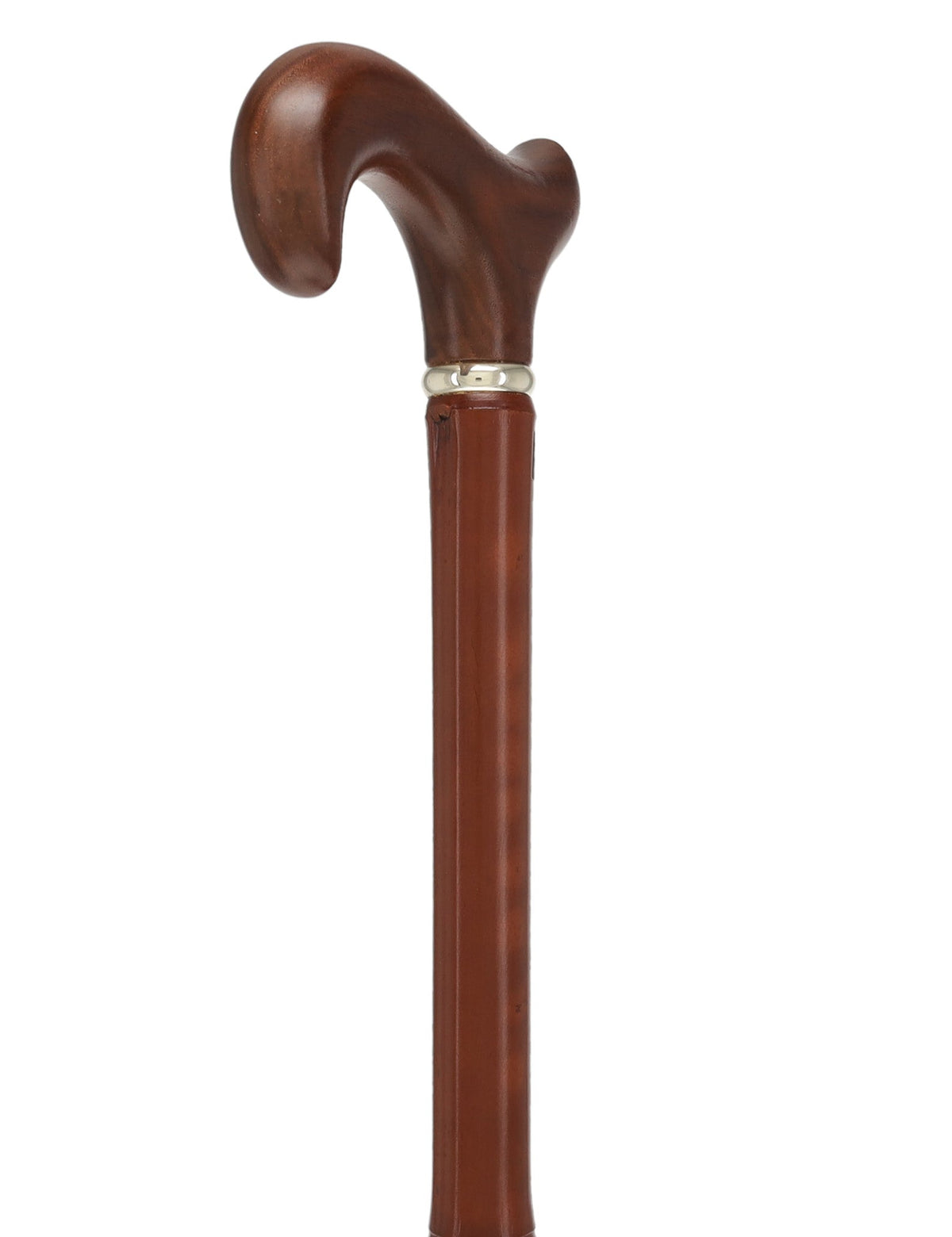 Bamboo Shaft Cane with Walnut Derby Handle: Elegant Design