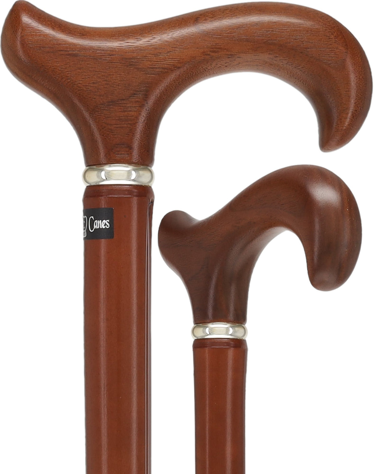 Bamboo Shaft Cane with Walnut Derby Handle: Elegant Design