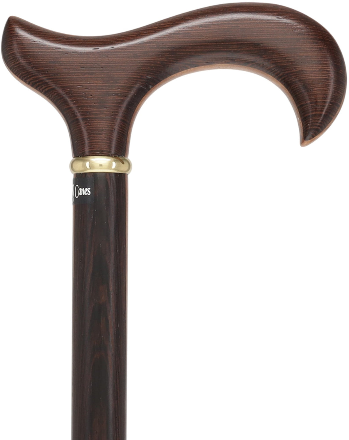 Exquisite Derby Cane: Afromosia Inlay, Textured Wenge Shaft