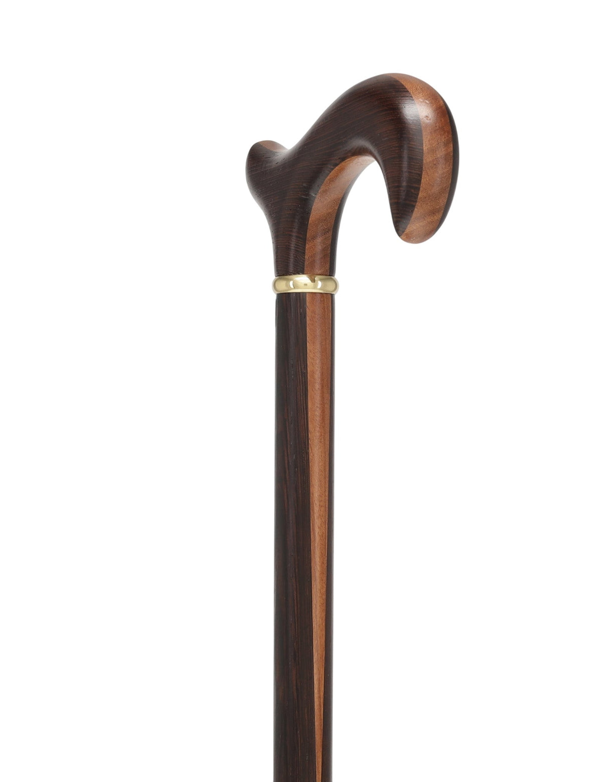 Exquisite Derby Cane: Afromosia Inlay, Textured Wenge Shaft