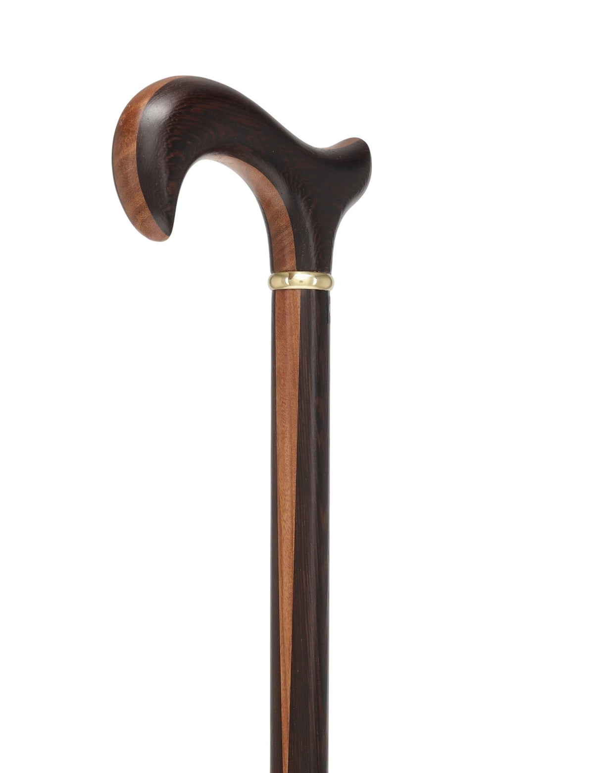 Exquisite Derby Cane: Afromosia Inlay, Textured Wenge Shaft