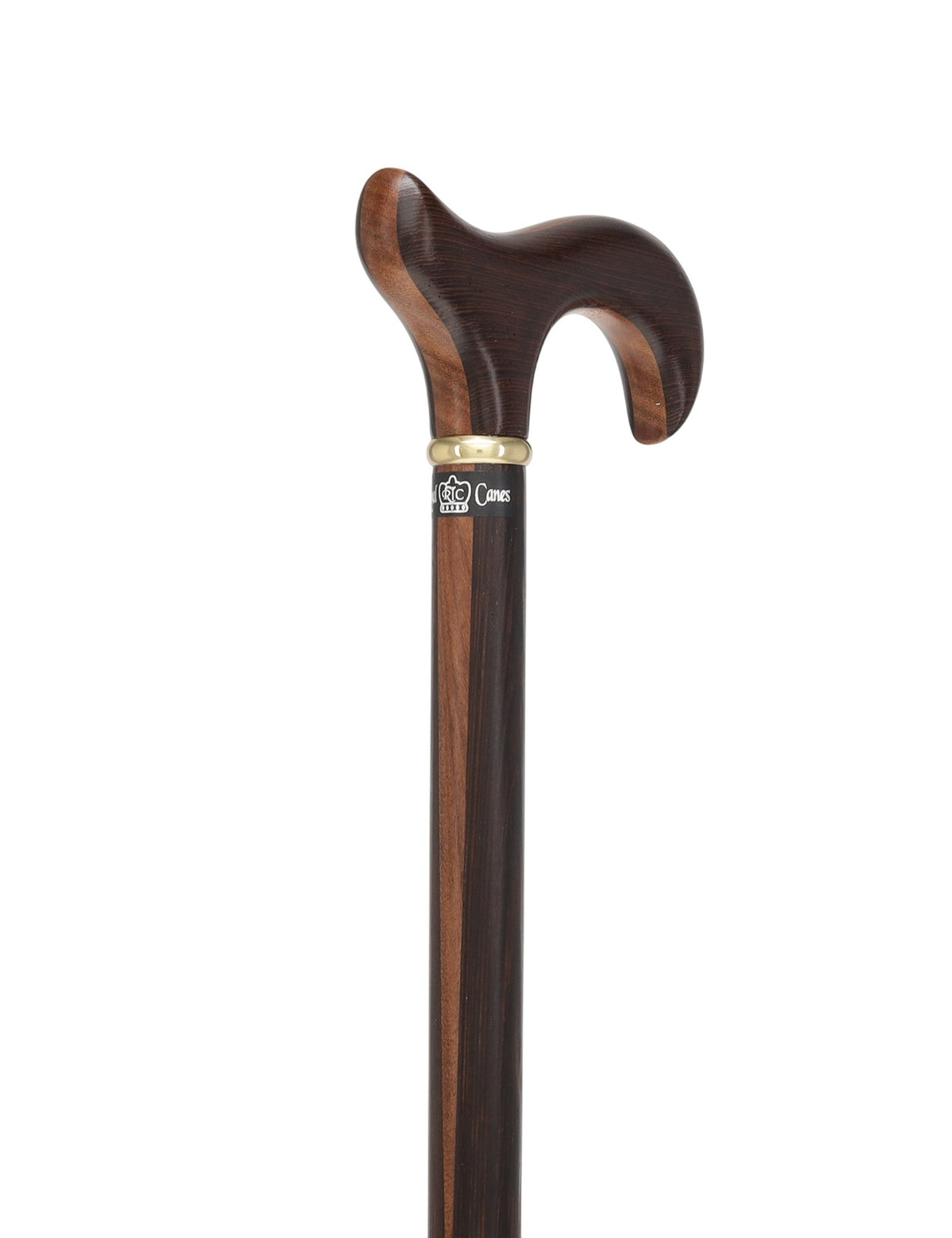 Exquisite Derby Cane: Afromosia Inlay, Textured Wenge Shaft