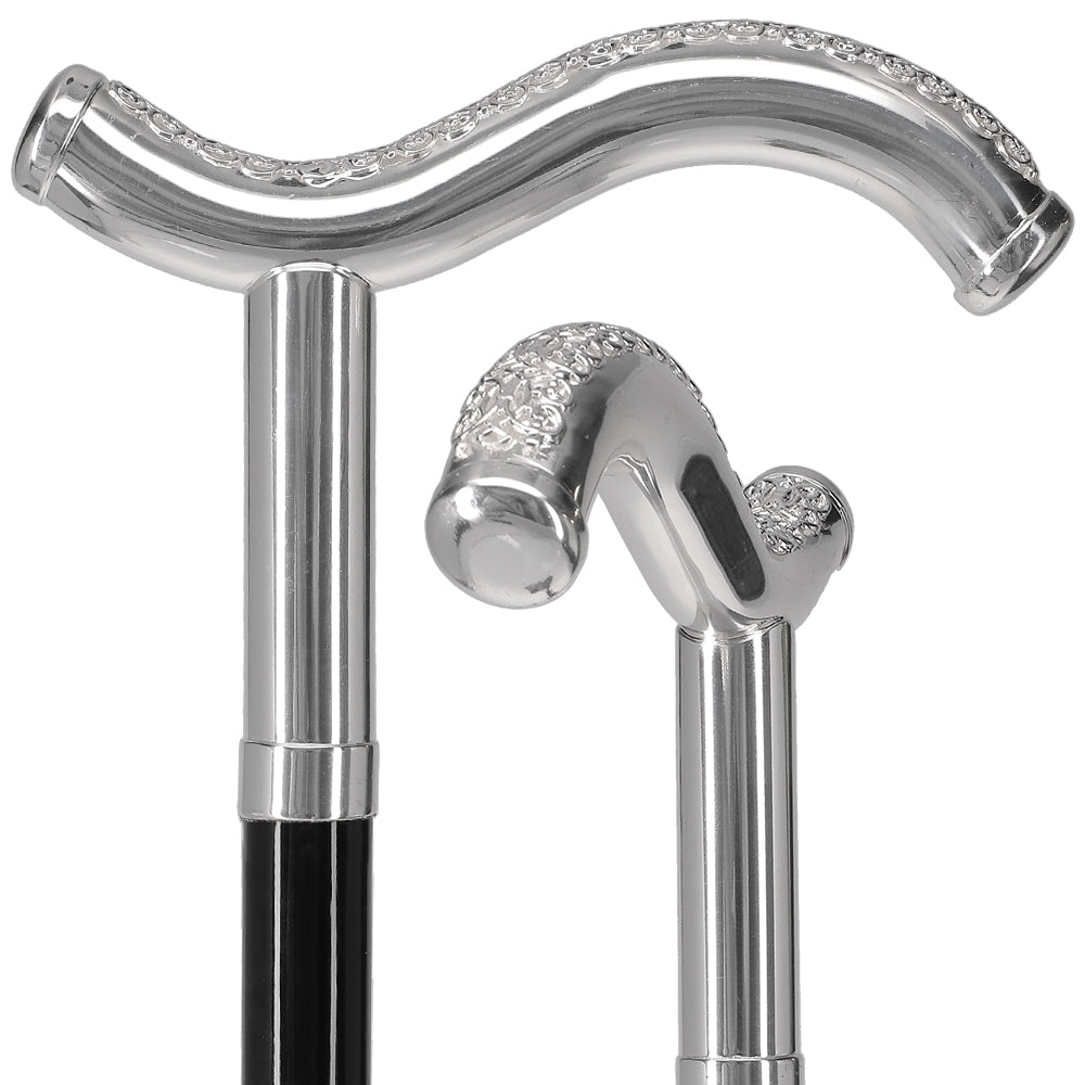 Italian Luxury 925r Silver Tranquil Fritz Cane