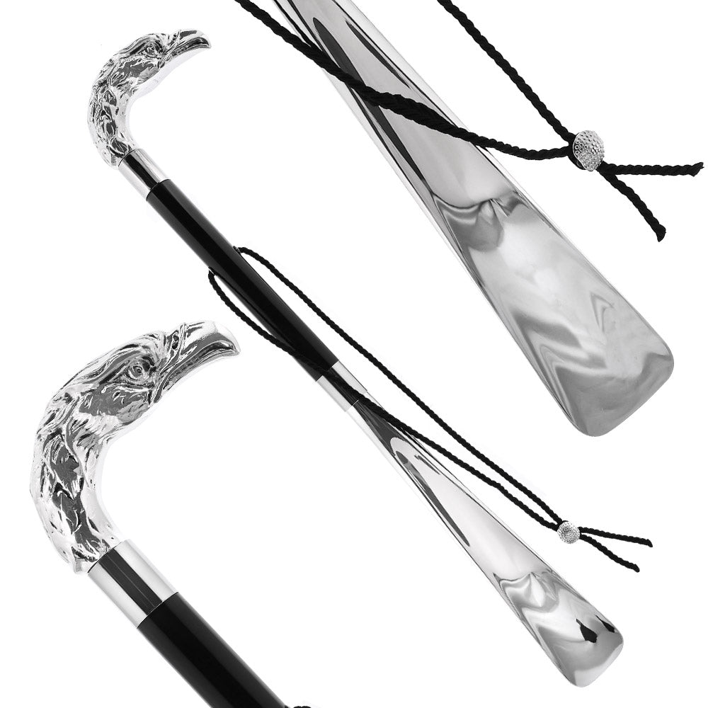 Italian Luxury: Eagle Shoehorn, Crafted in Refined 925r Silver