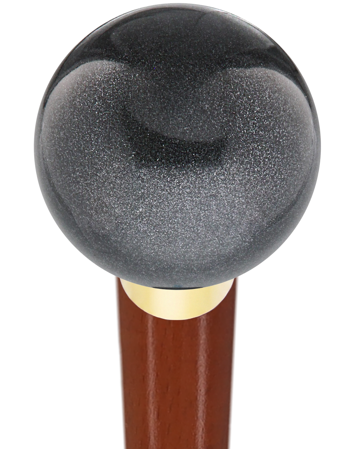 Carbon Graphite Knob Cane - Personalize Wood Shaft & Collar