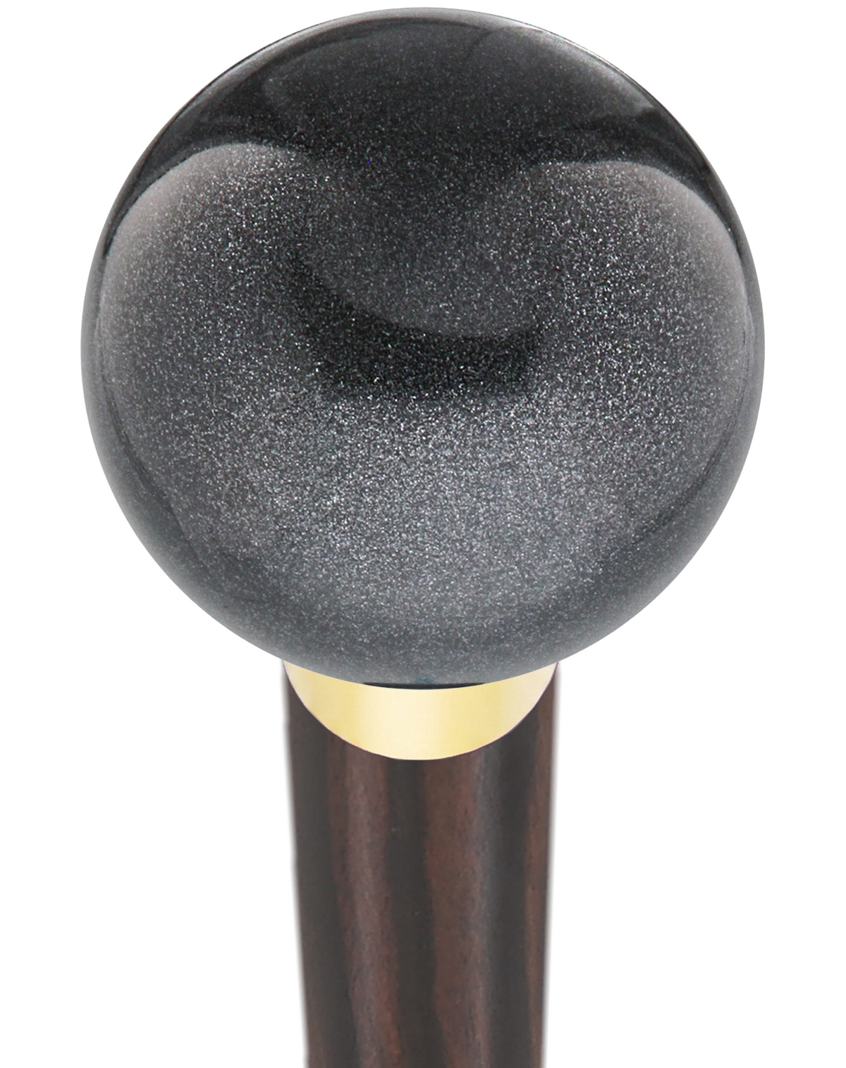 Carbon Graphite Knob Cane - Personalize Wood Shaft & Collar