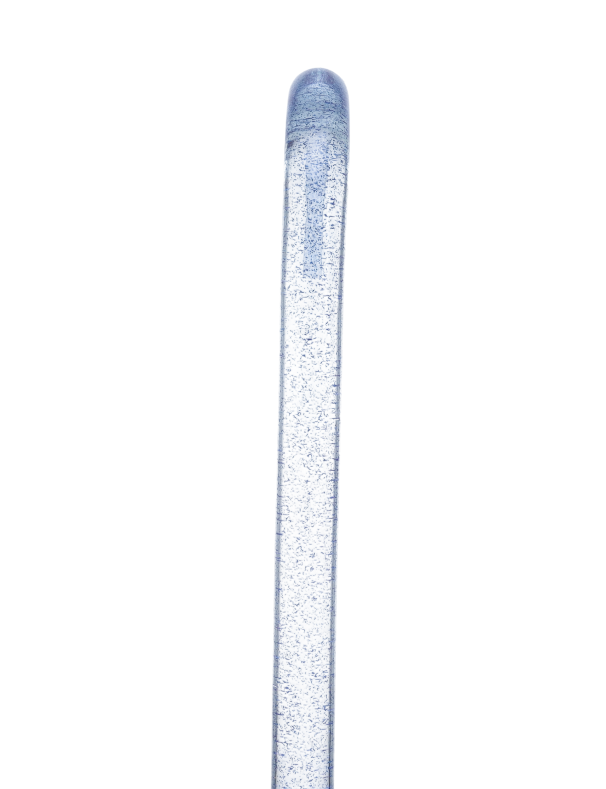 Blue Stardust Sparkle Cane: Blue Sparkles in Invisible Clear Shaft