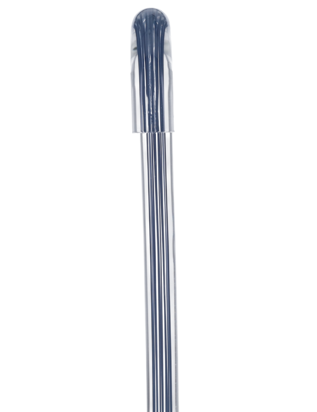 Denim Stripes Cane: Blue Lines in Invisible Clear Shaft