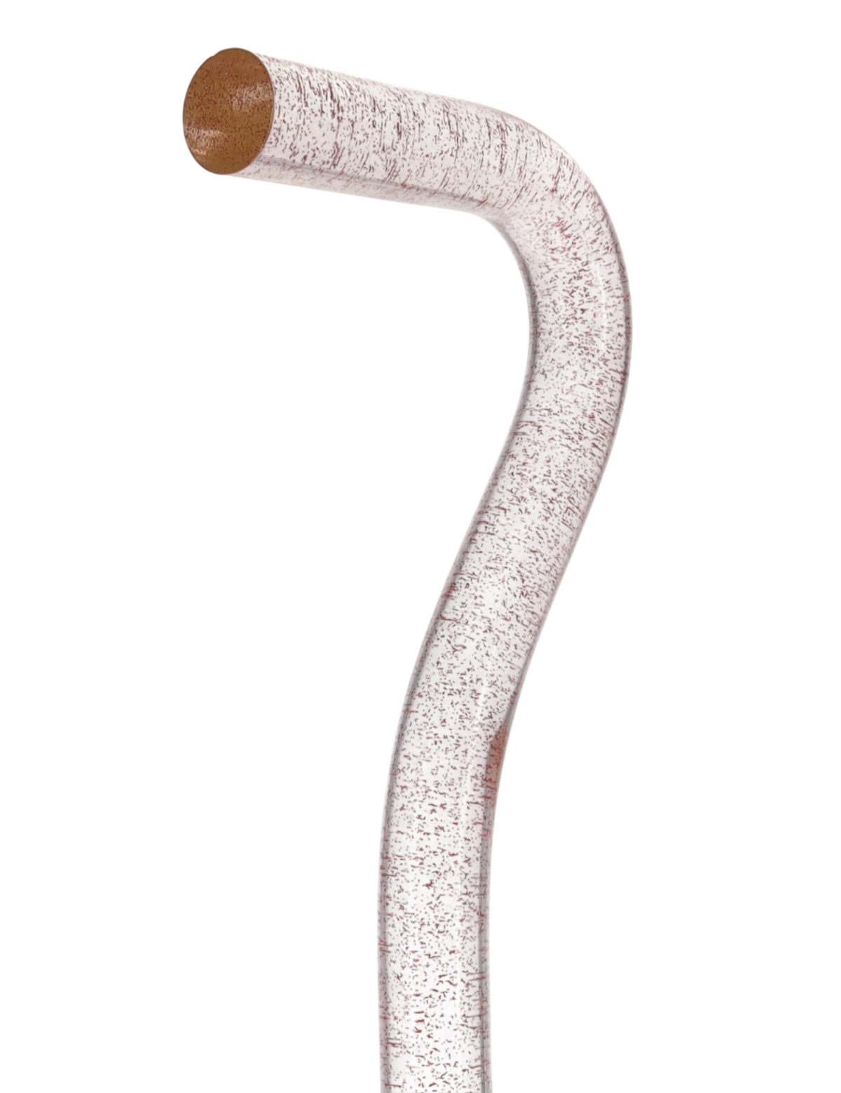 Rosé Shimmer Sparkle Cane: Pink Sparkles in Invisible Clear Shaft