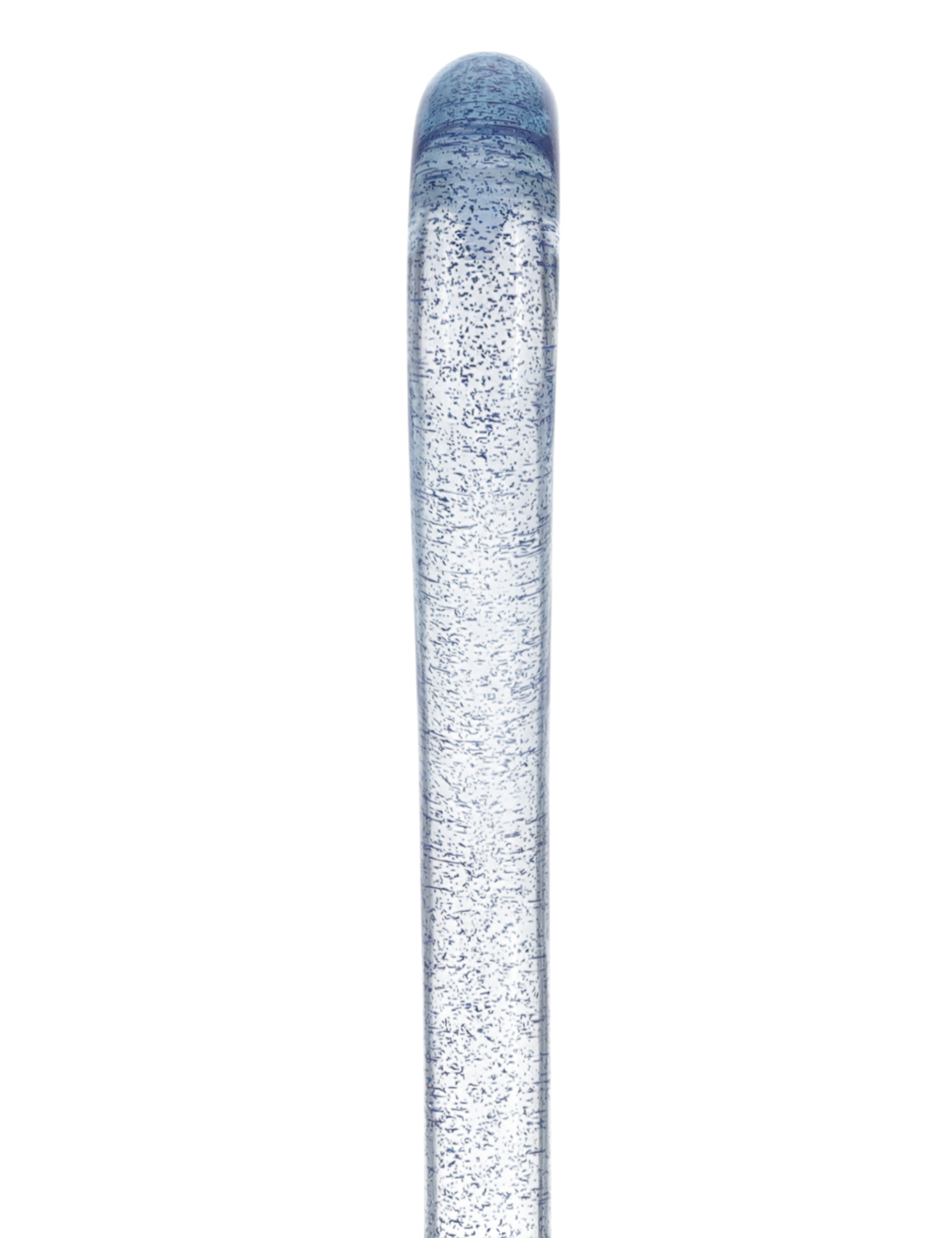 Blue Stardust Sparkle Cane: Blue Sparkles in Invisible Clear Shaft
