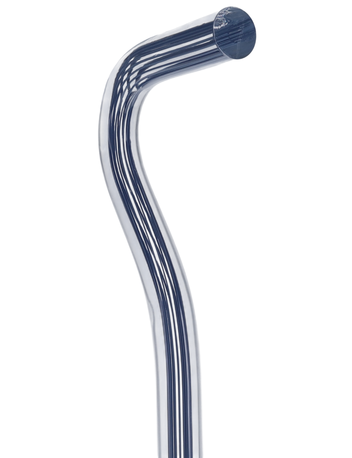 Denim Stripes Cane: Blue Lines in Invisible Clear Shaft