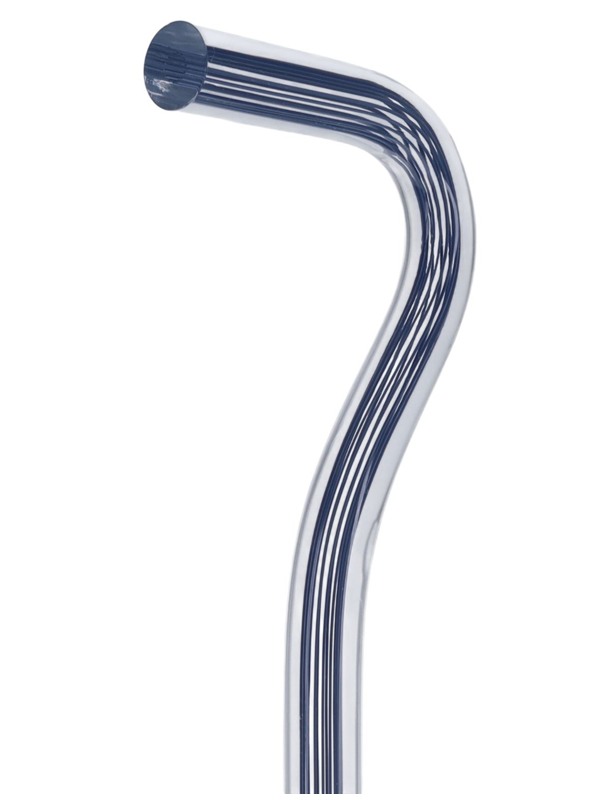 Denim Stripes Cane: Blue Lines in Invisible Clear Shaft