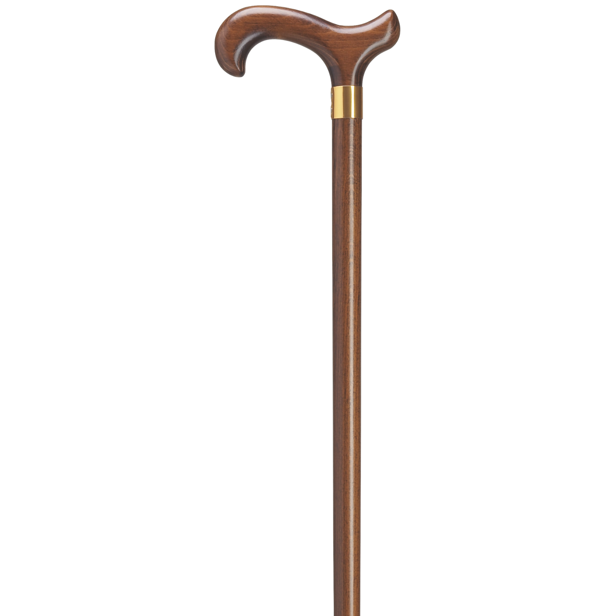 Men's Derby Cane with Brass Band
