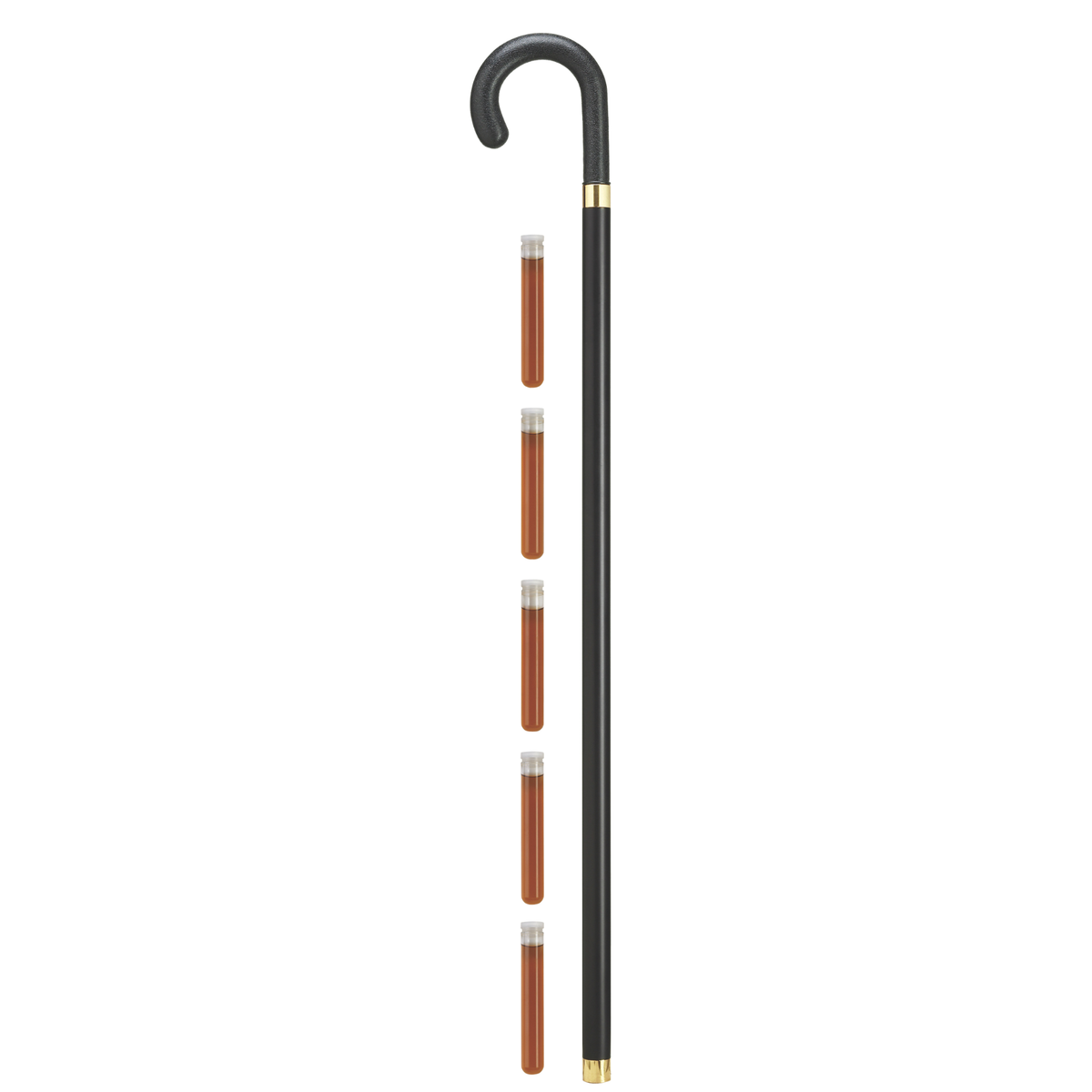 Crook Handle Brandy Bottle Cane