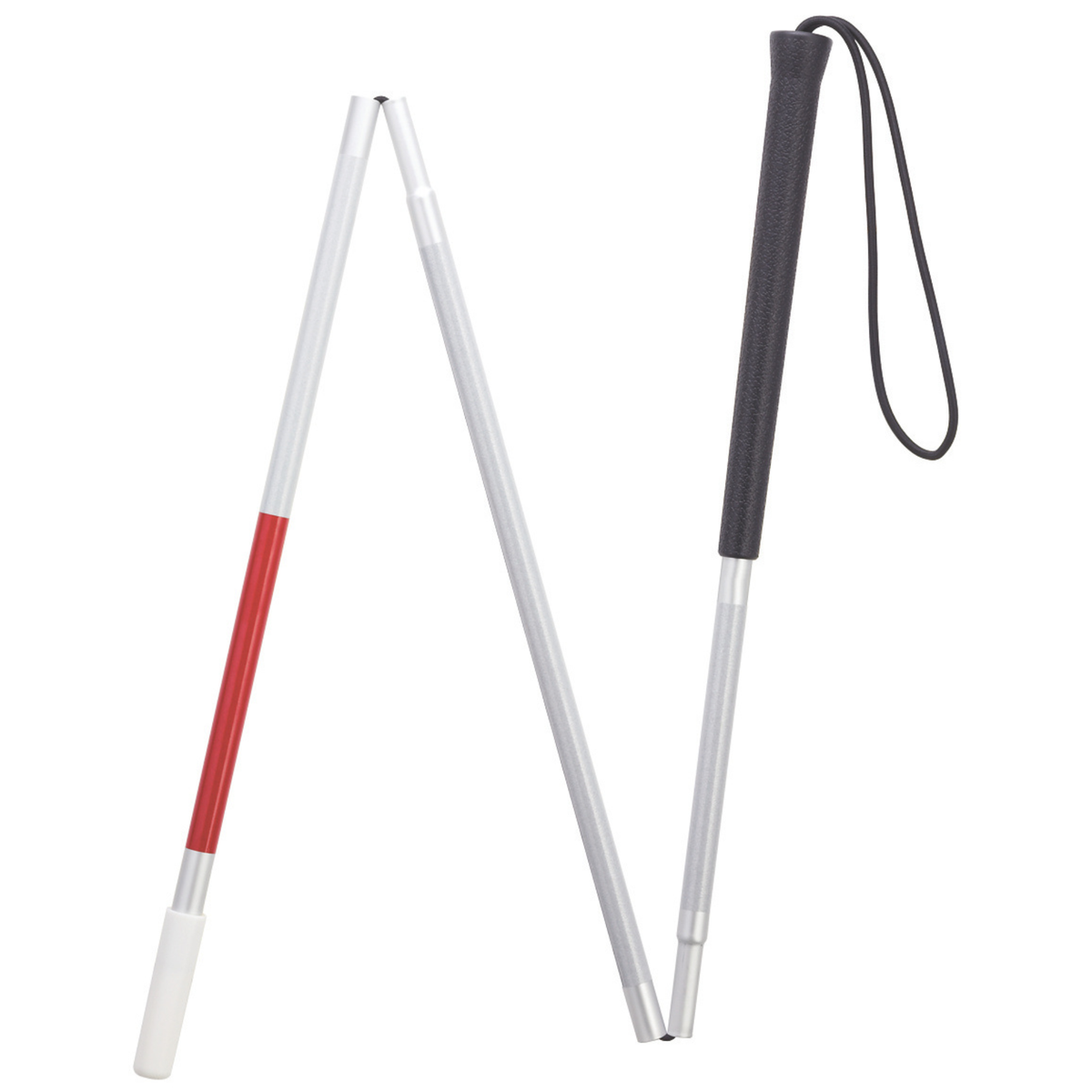 Visually Impaired Three Section Folding Cane-45"