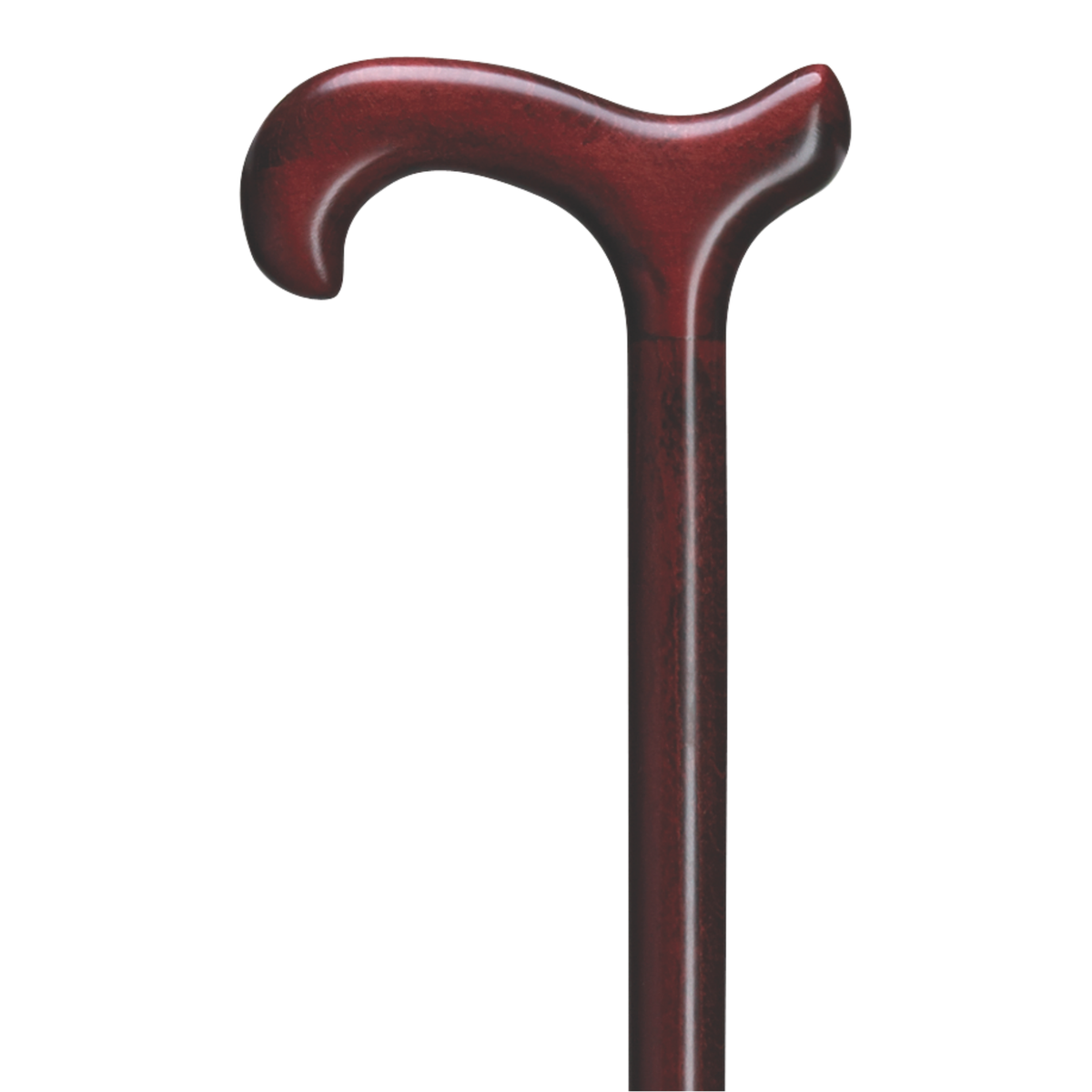 Elegant Maple Derby Cane - Burgundy Finish, German Quality 36