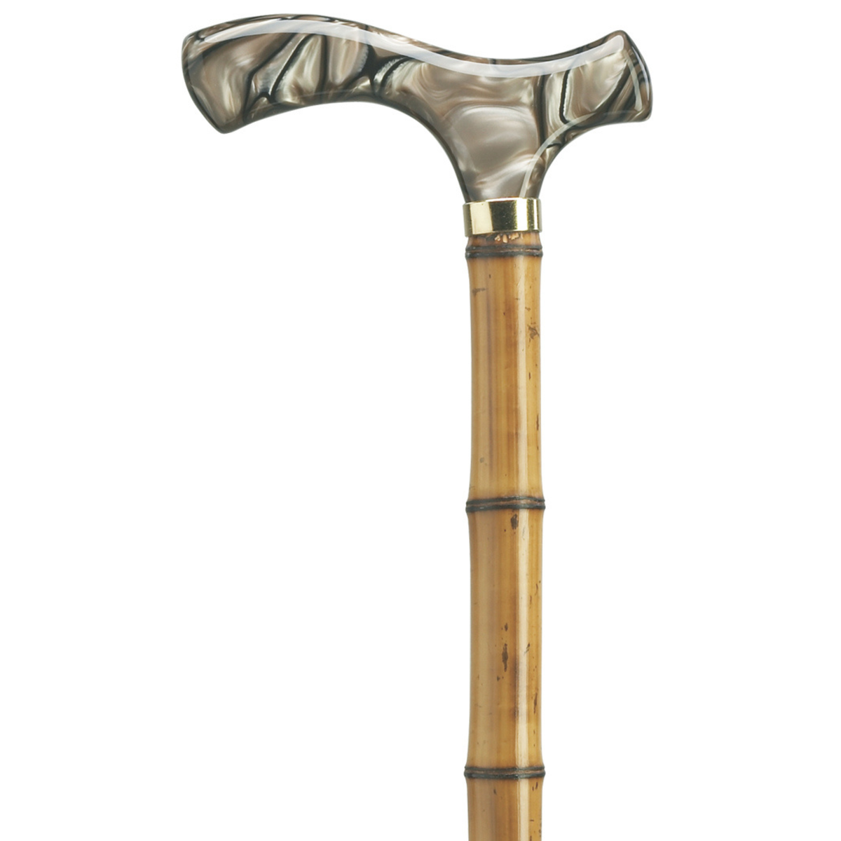 Acrylic Fritz Cane-Brown Pearlized