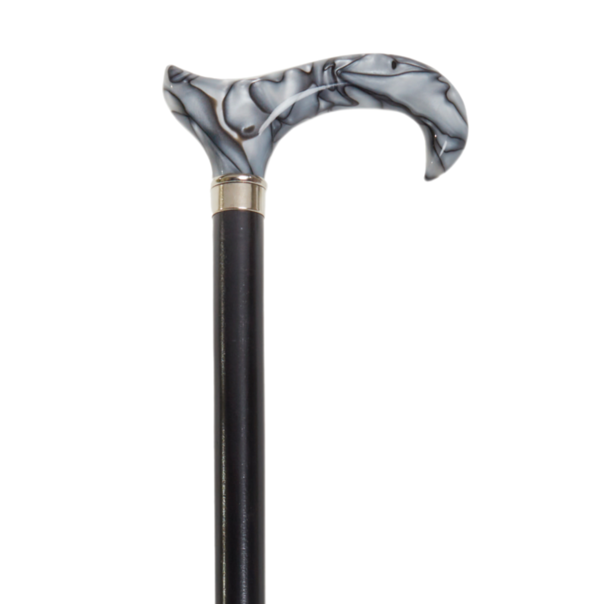 Luster Black Acrylic Derby Cane - Harvy Canes