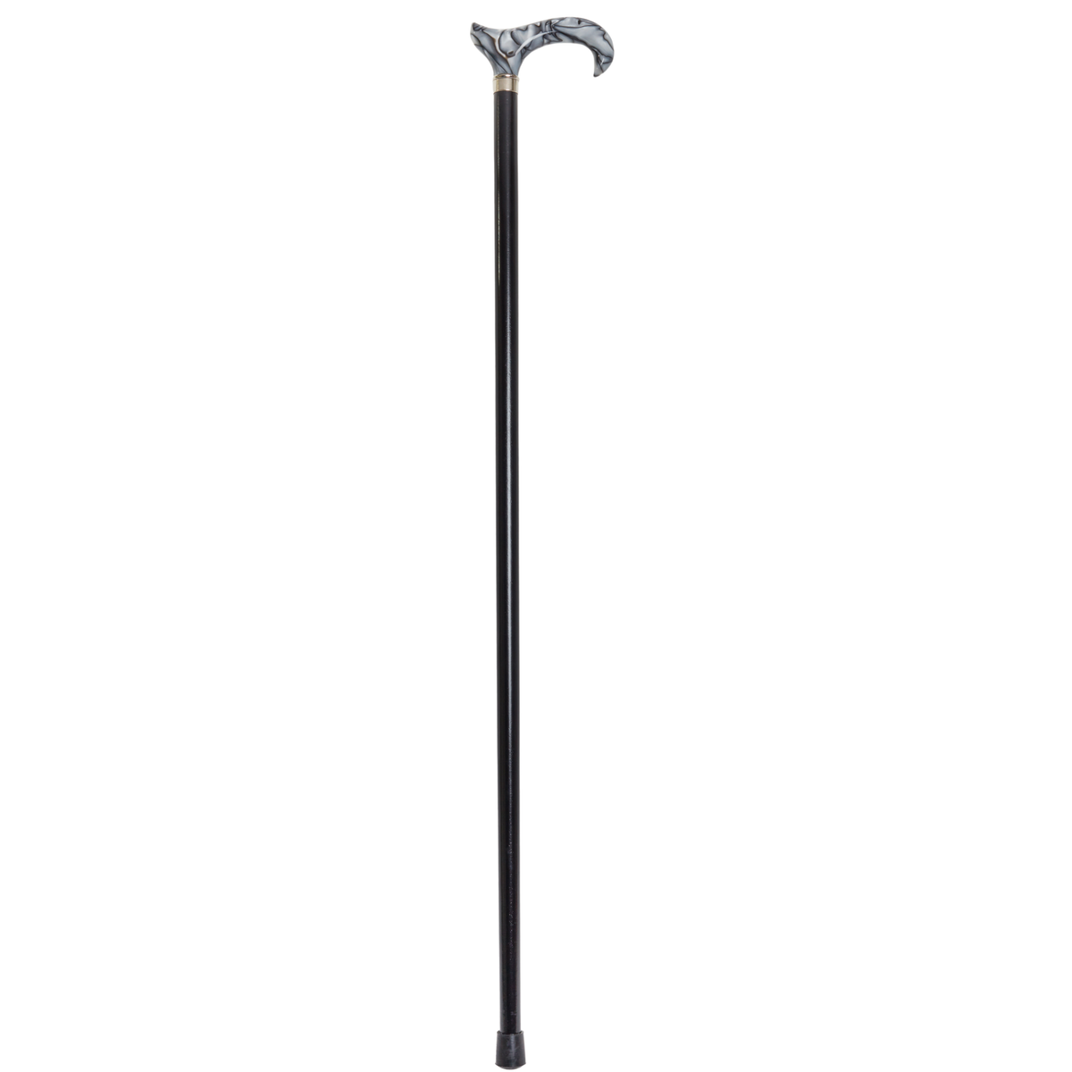 Luster Black Acrylic Derby Cane - Harvy Canes