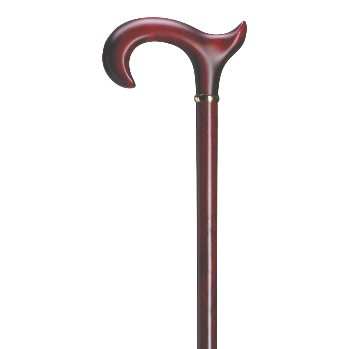 Extra Long Anatomical Derby Cane-Burgundy