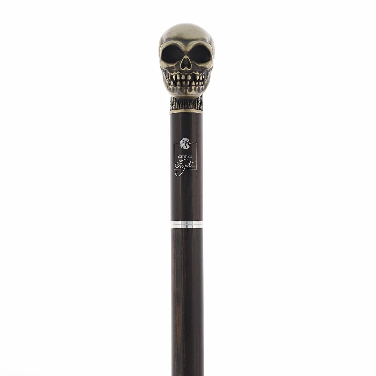 Silver Plated Skull Handle Sword Walking Stick With Stamina Shaft
