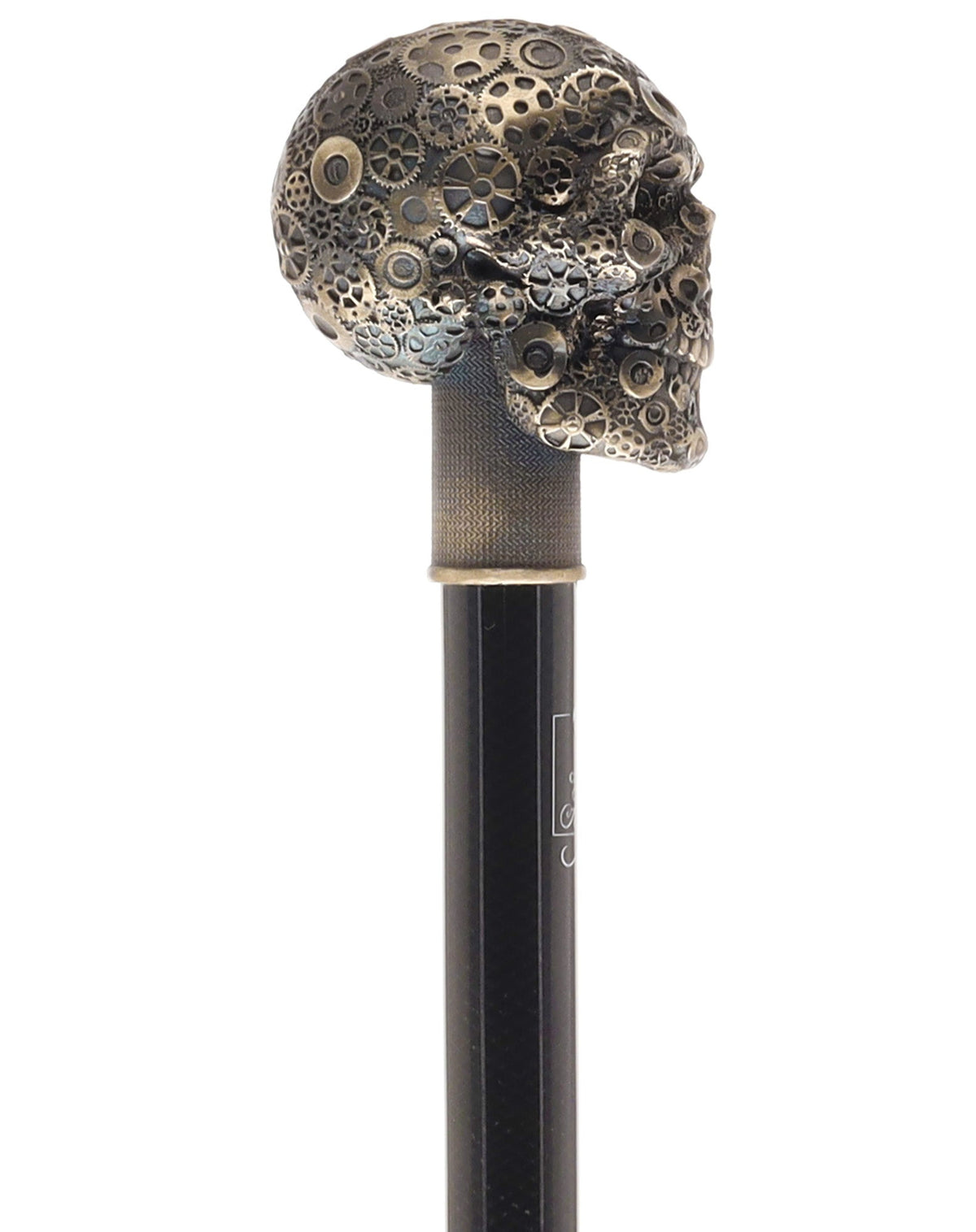 French Steampunk Gears & Skull Cane: Carbon Fiber by 2 Saints