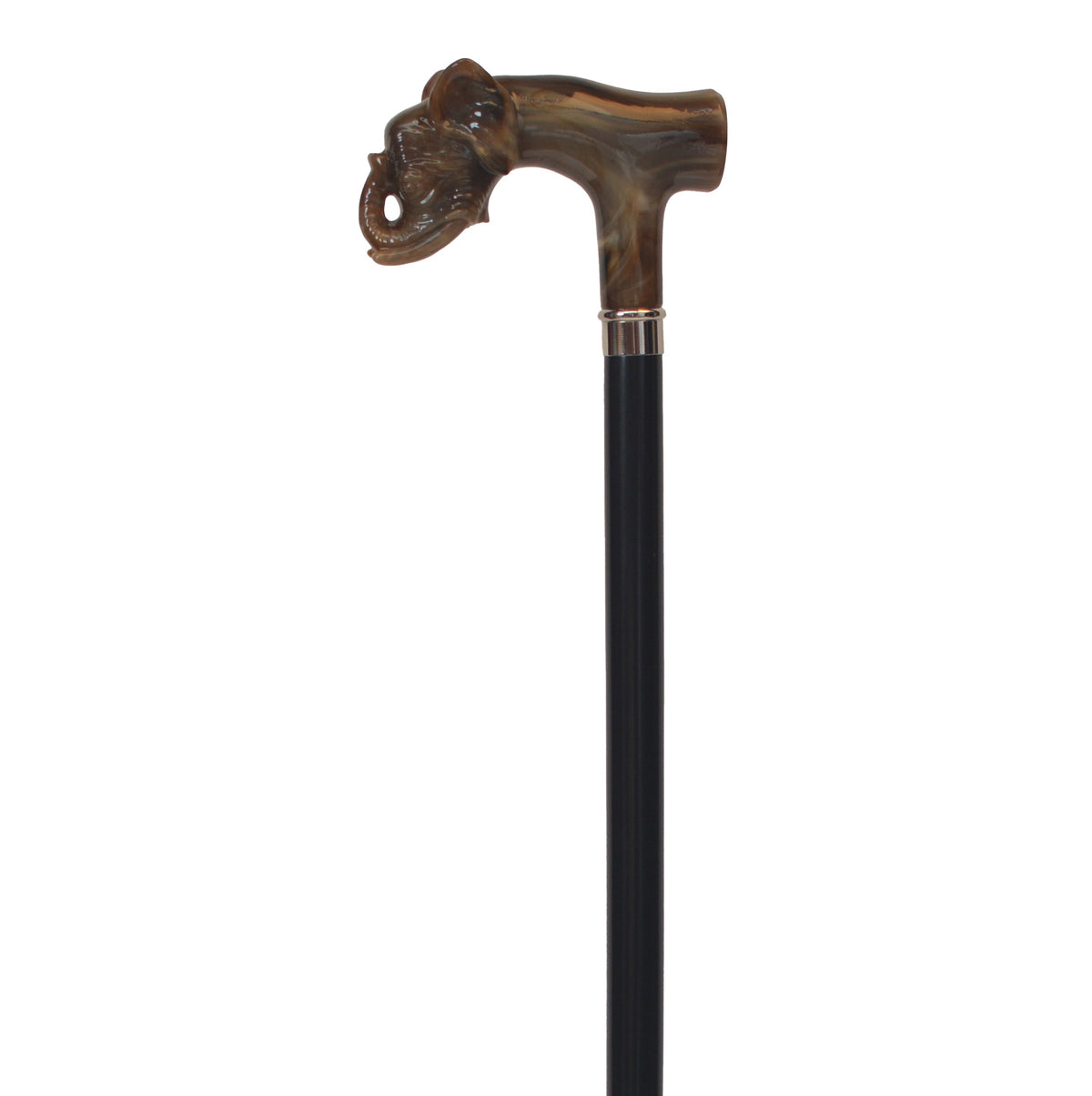 Elegant Italian Elephant Handle Walking Cane