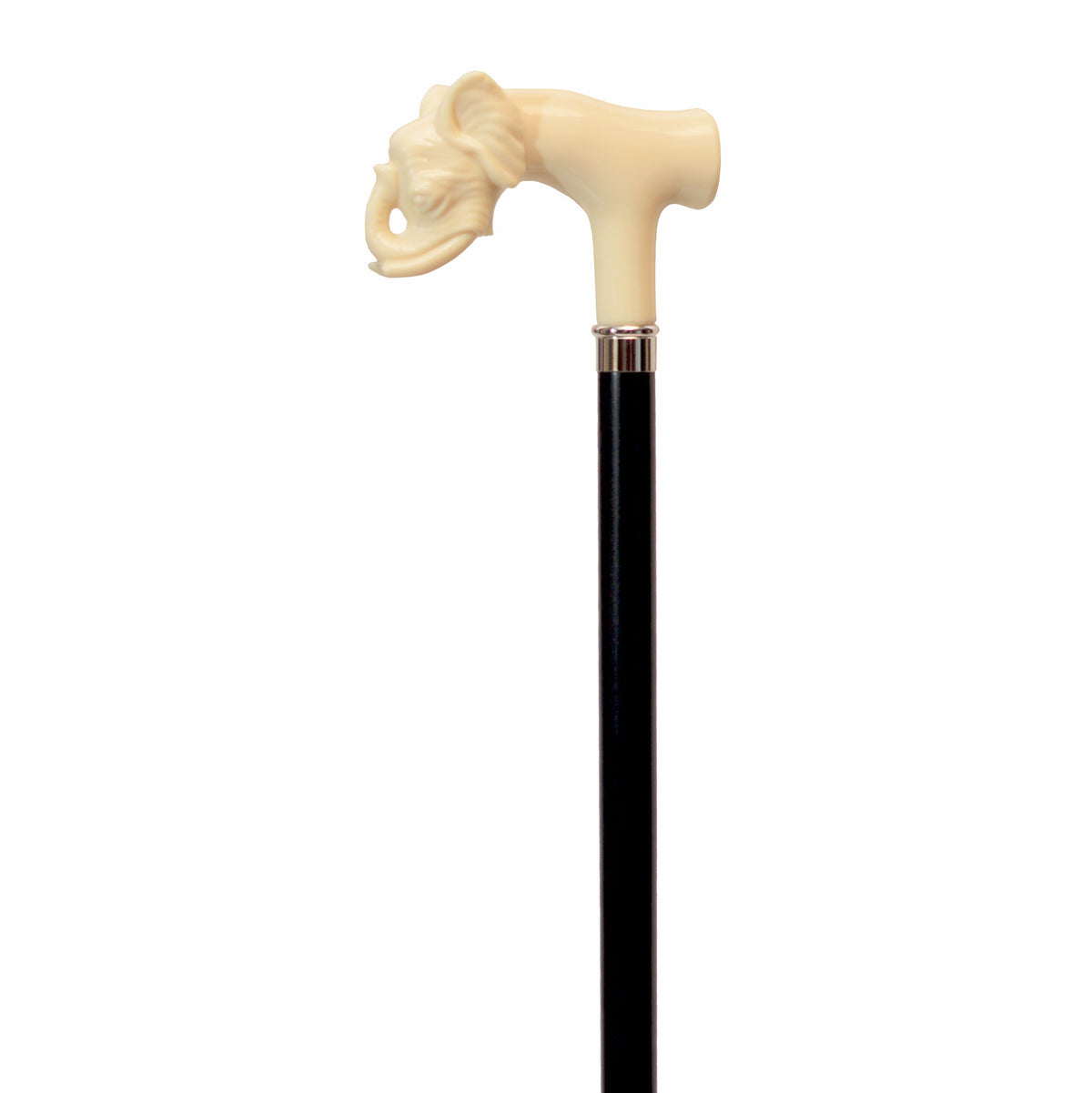 Elegant Italian Elephant Handle Walking Cane