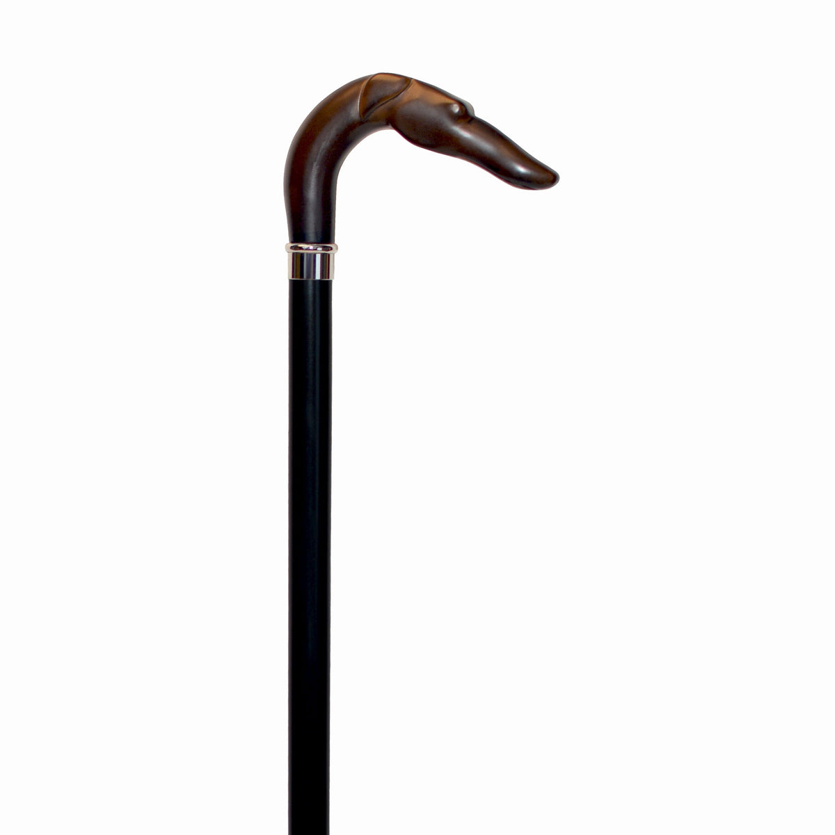 Elegant Russian Hound Cane - Simulated Ivory Handle, USA Made