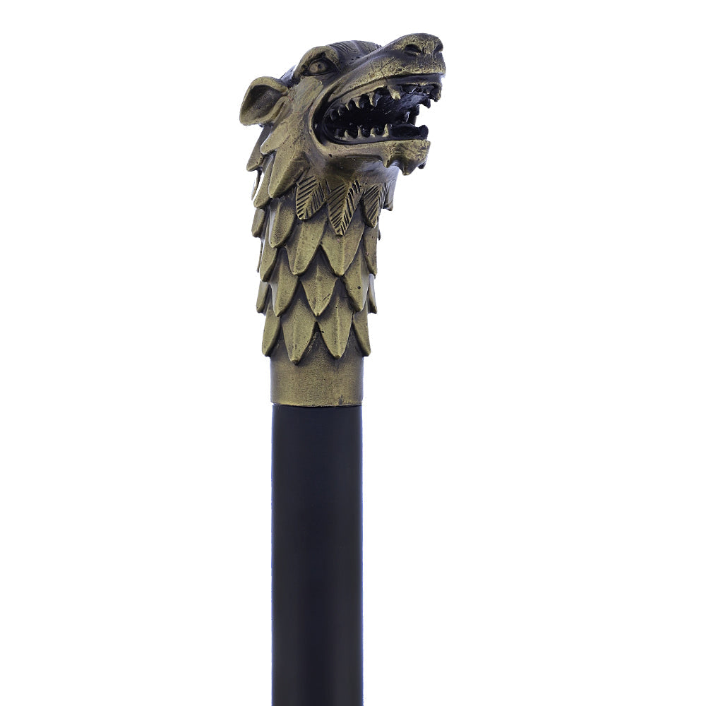 Wolf Brass Head Cane