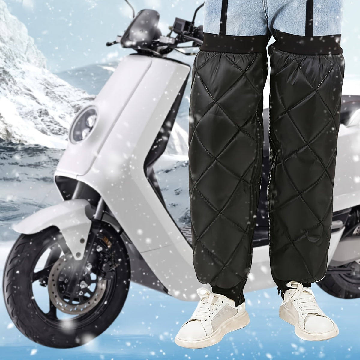 Winter Windproof Leg Shields Knee Pads Set