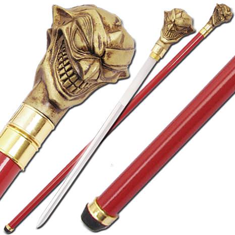 Joker Double Face Sword Cane